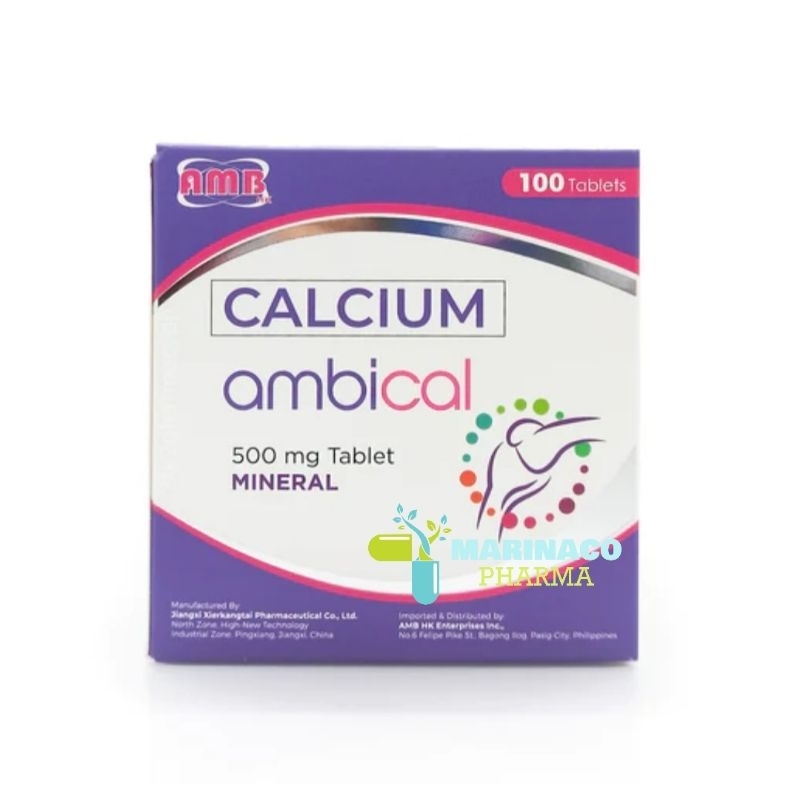 Calcium 500mg 1 box 100 Tablets (2025 Expiry) Shopee Philippines