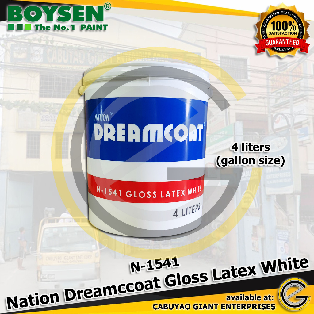 Nation N-1541 Dreamcoat Gloss Latex White by Boysen (gallon) | Shopee ...