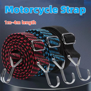 Ready Stock】1m-4m Motorcycle Strap Elastic Luggage Rope Pack Tie