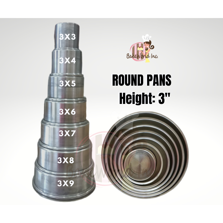 ROUND CAKE PANS (Height 3") Shopee Philippines