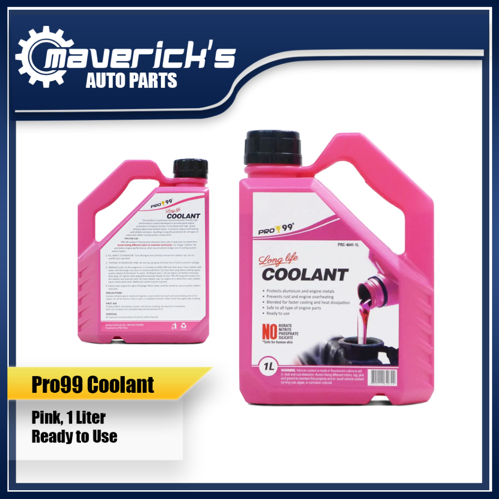 PRO99 Long Life Coolant Pink 1 Liters ( Pro 99) Shopee Philippines