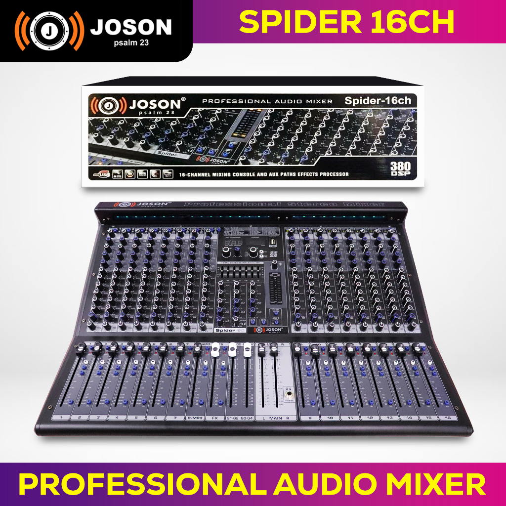 Joson Spider 16ch Professional Mixer (16 Channel) Shopee Philippines