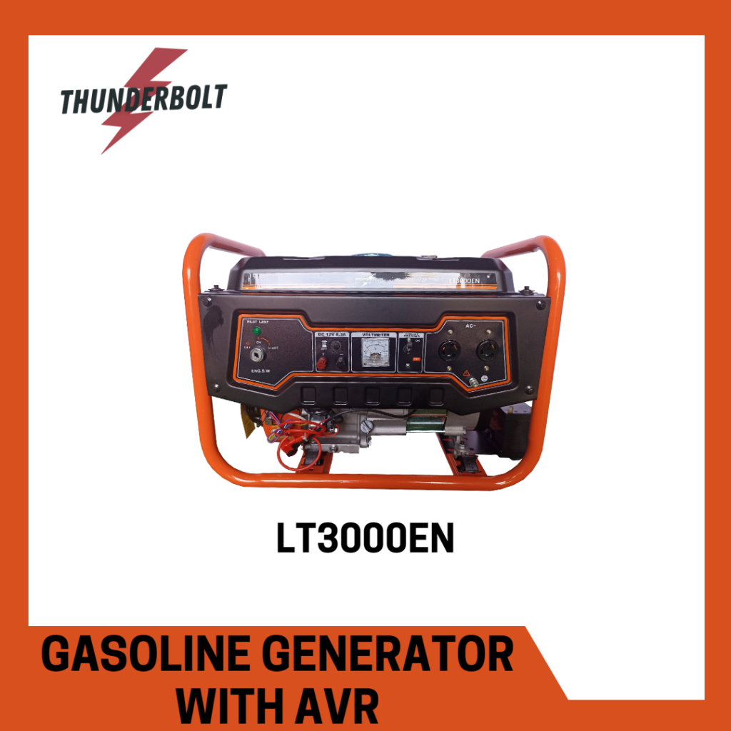 THUNDERBOLT GASOLINE GENERATOR W/ AVR | Shopee Philippines