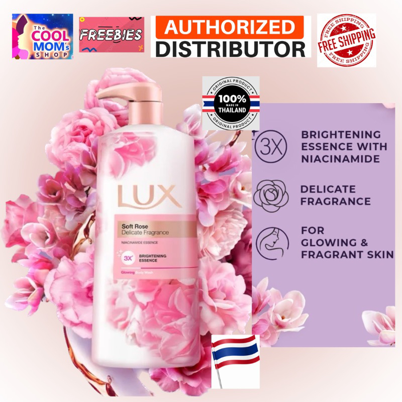 Lux Body Wash Soft Rose Delicate Fragrance Niacinamide 3x Brightening