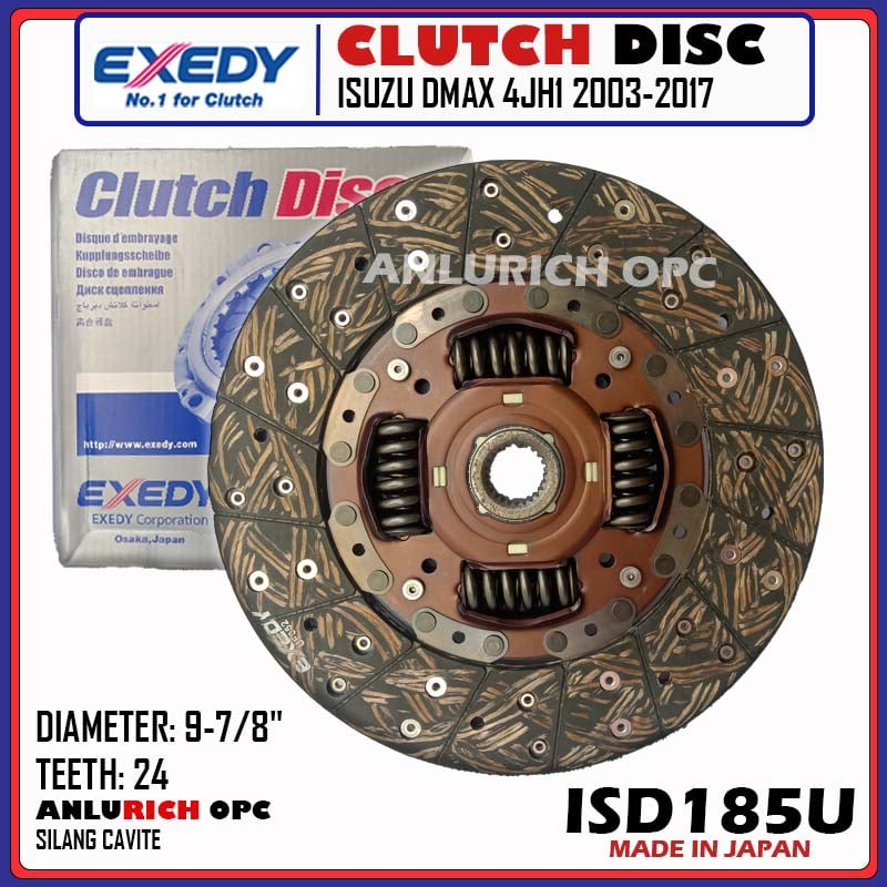 EXEDY CLUTCH DISC 97/8" X 24T for Isuzu Dmax 4JH1 20032017 PART NO