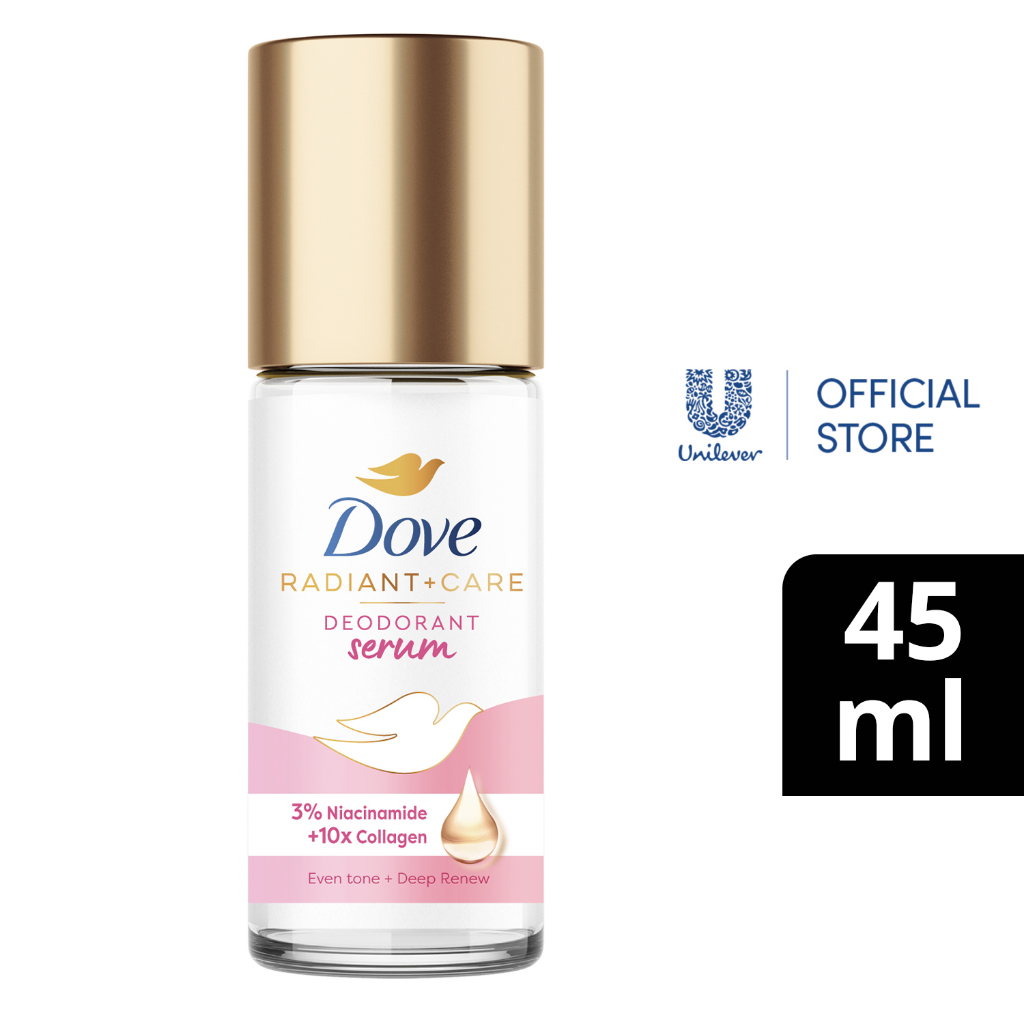 Dove Radiant + Care Deodorant Serum Roll On 3 Niacinamide 10x Collagen