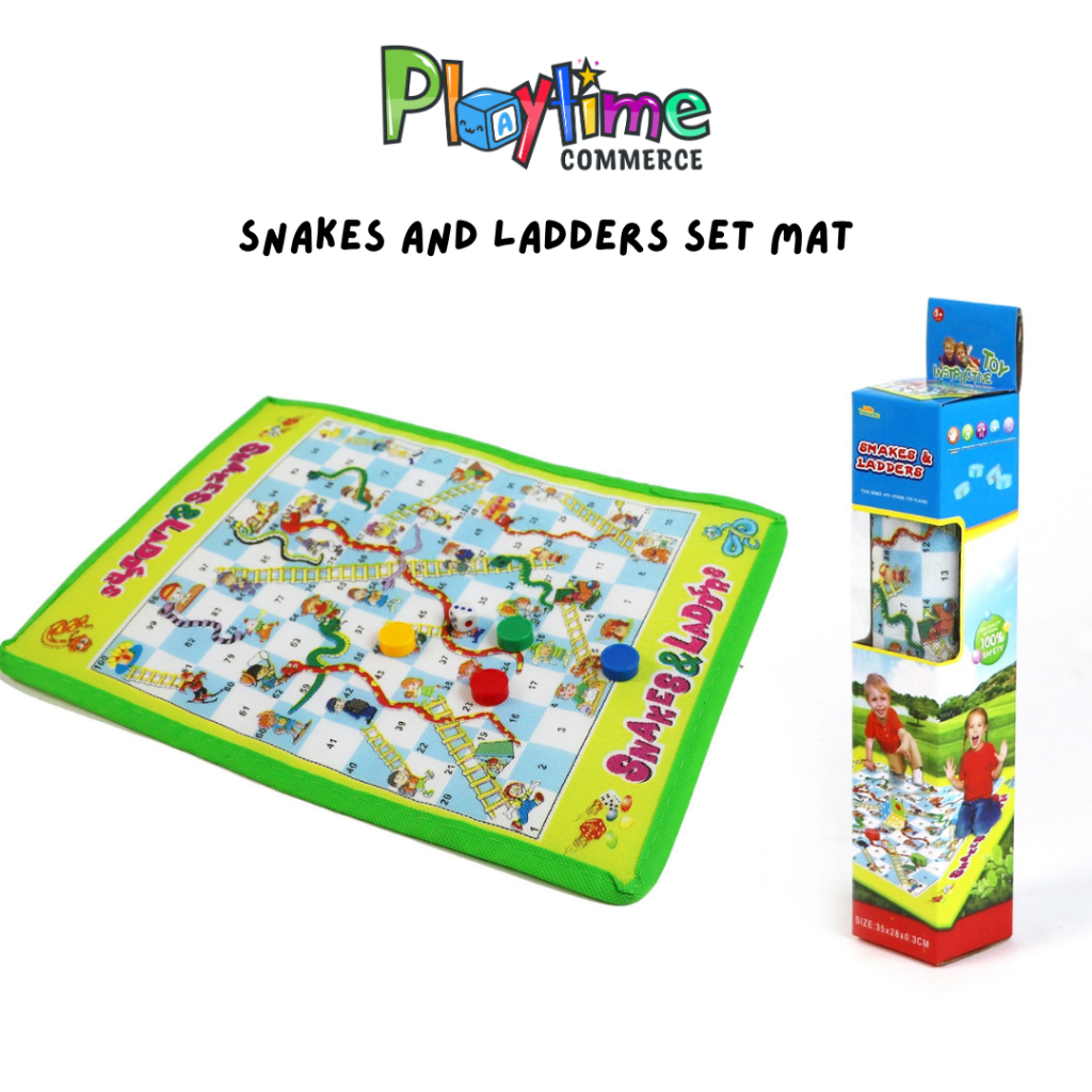 Big Rollout Snakes and Ladders Mat Board Game Portable Game Outdoor