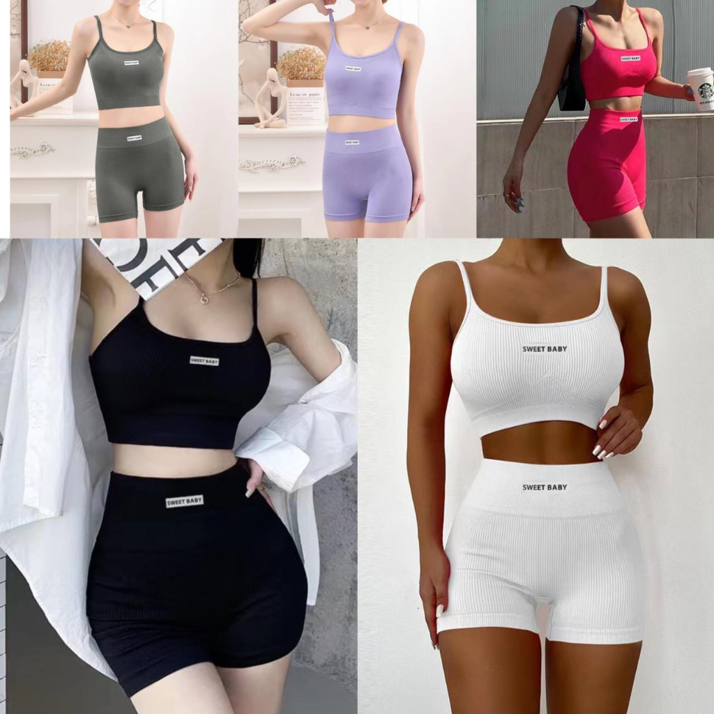 NEW fashion new Women Sports Bra Underwear Set Strings Backless Bra And