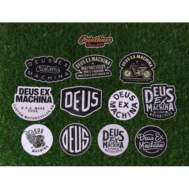 DEUS EX MACHINA STICKER PACK (LAMINATED AND WATERPROOF) | Shopee ...