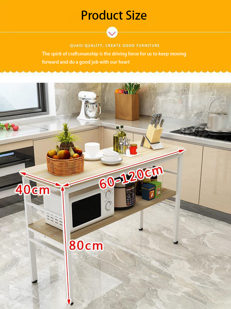 Kitchen Dining Room Cooking Table Cutting Table Wooden Dining Table Kitchen Cabinets Storage