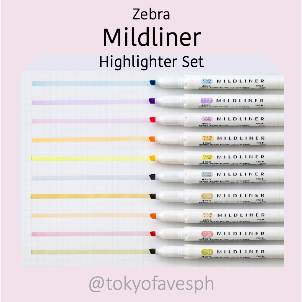 Zebra Mildliner highlighters Shopee Philippines