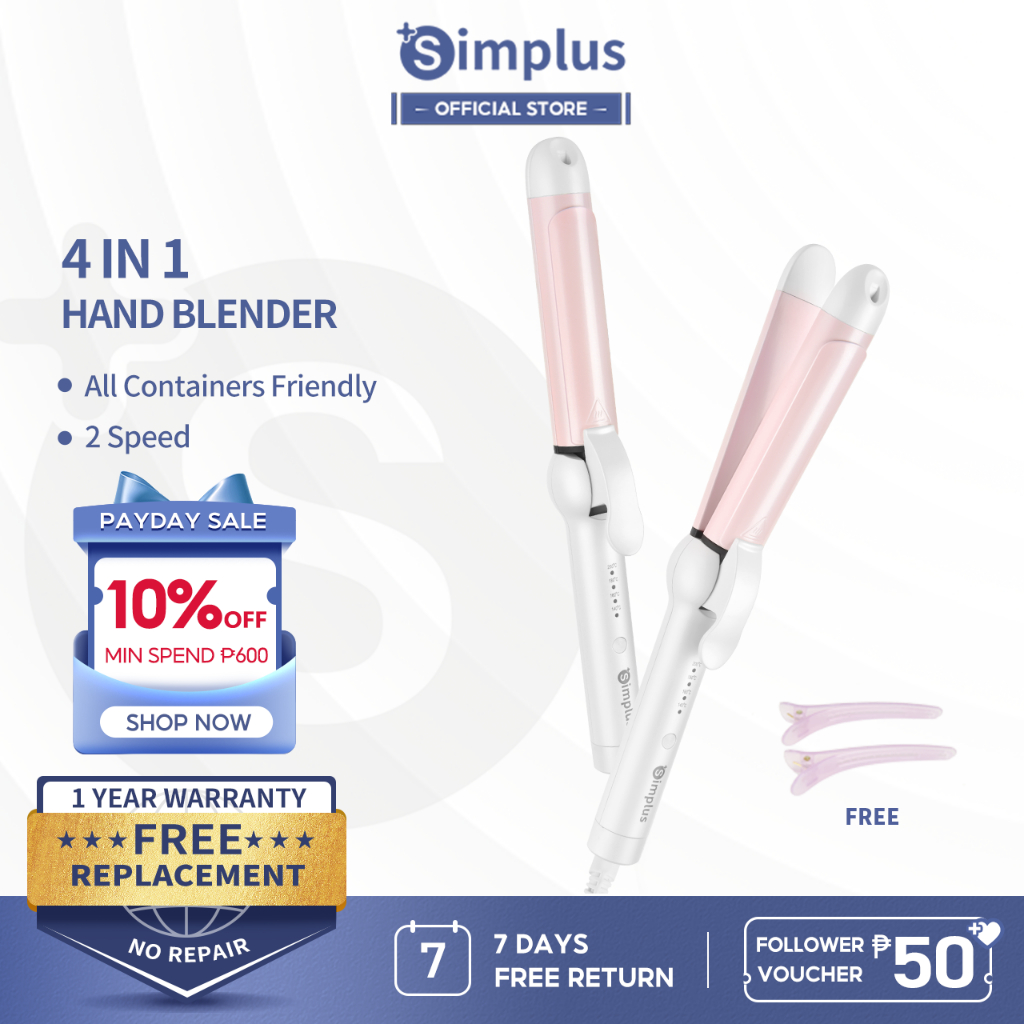 Simplus Hair Curler 2 in 1 Straightener and Curler Automatic Curling ...