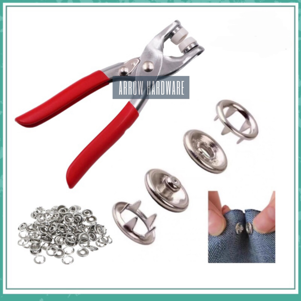 Snap Pliers Automatic Grommet Eyelet Pliers FiveClaw Snap Button Plier Shopee Philippines