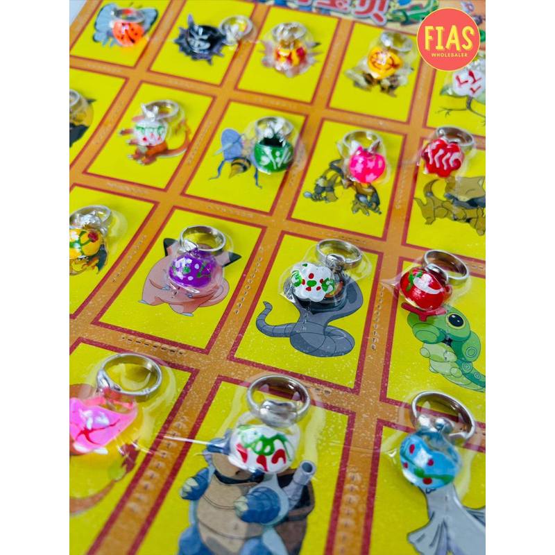 20 Pieces Pokemon Rings | Shopee Philippines