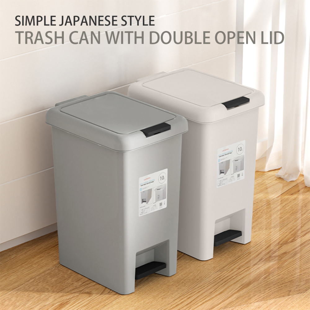 ActivebaeMultipurpose Two Way Opening Trash Can Foot Pedal Press Lid