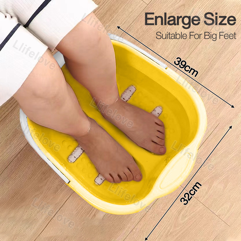 Household Large Foot Bath Spa Tub Basin Bucket Soak Feet Detox Pedicure