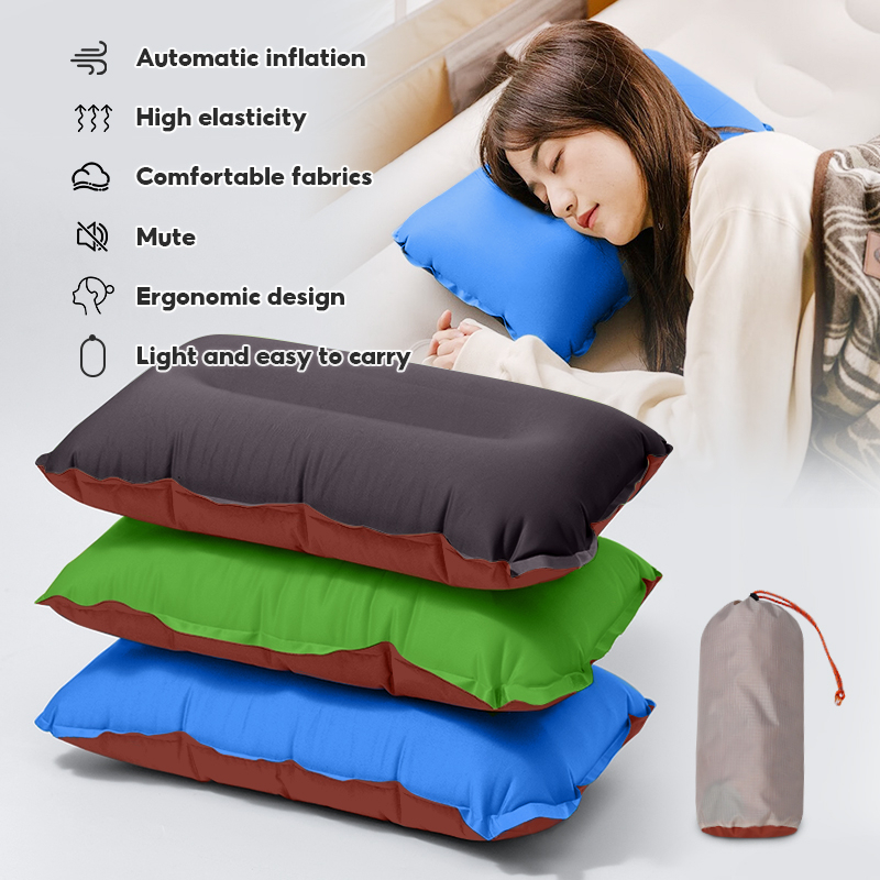 Automatic inflatable pillow Portable Outdoor Camping Hiking Travelmate