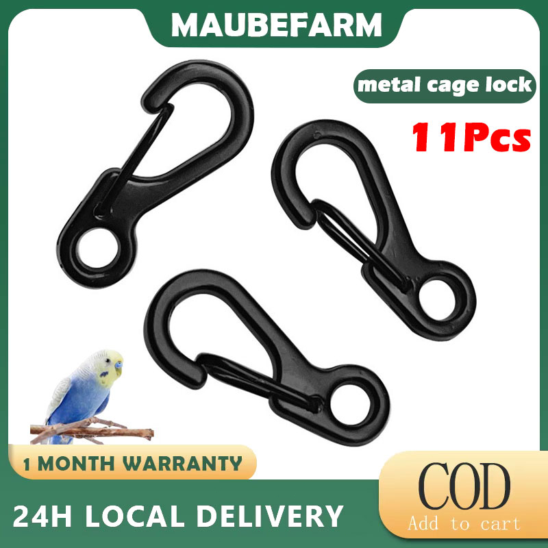 11Pcs Metal Spring Silk Key Toy Key Hook Bird Cages Door Lock Rabbit