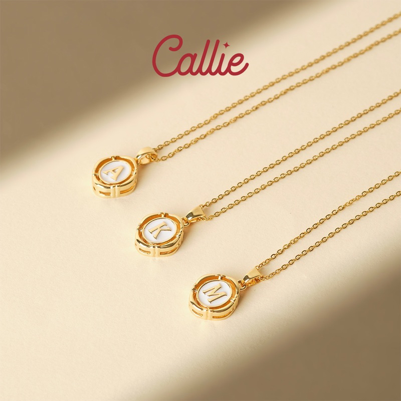 Callie Stainless Steel Dainty Initial Necklace Shop Callie | Shopee ...