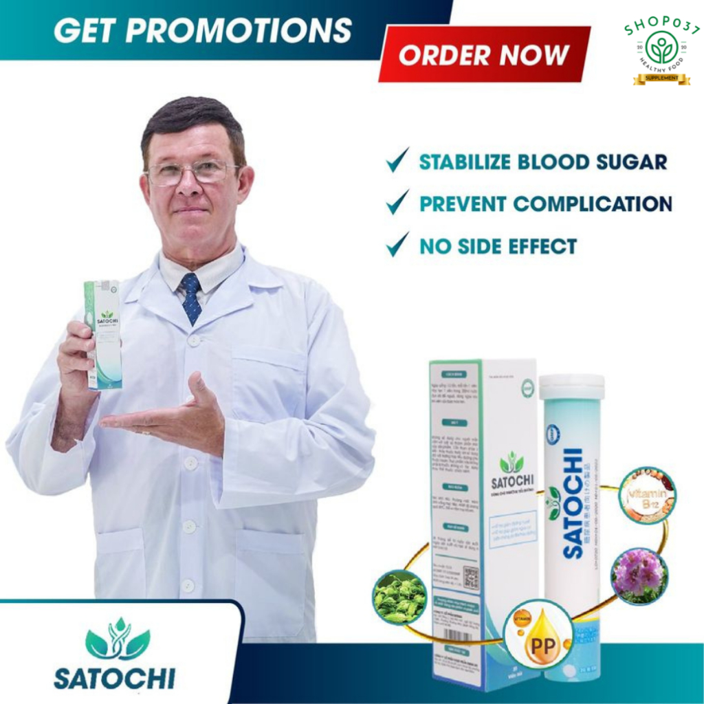 Shop037 Satochi Effervescent 20 Tablets For Diabetes Shopee Philippines