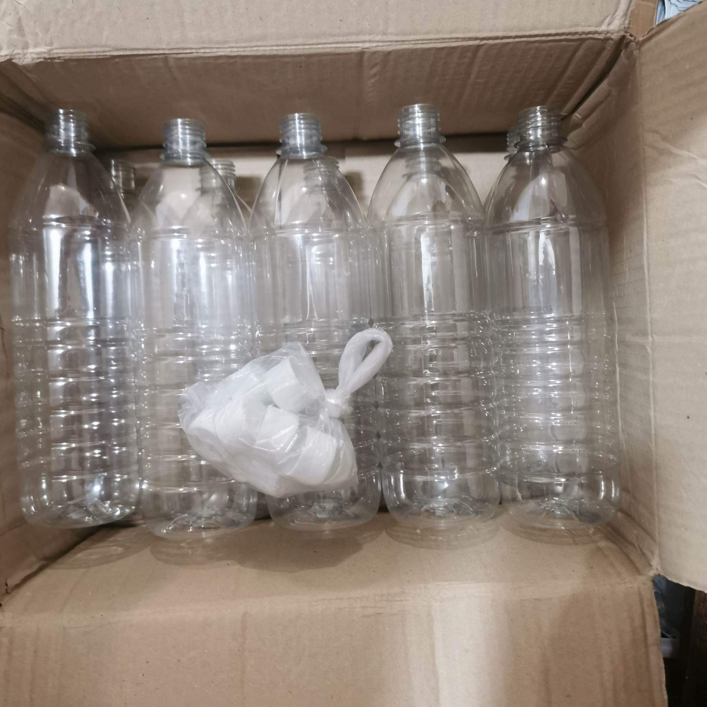 Pet bottles with takip (10pcs) clear empty bottles for dishwashingn 350ml Shopee Philippines