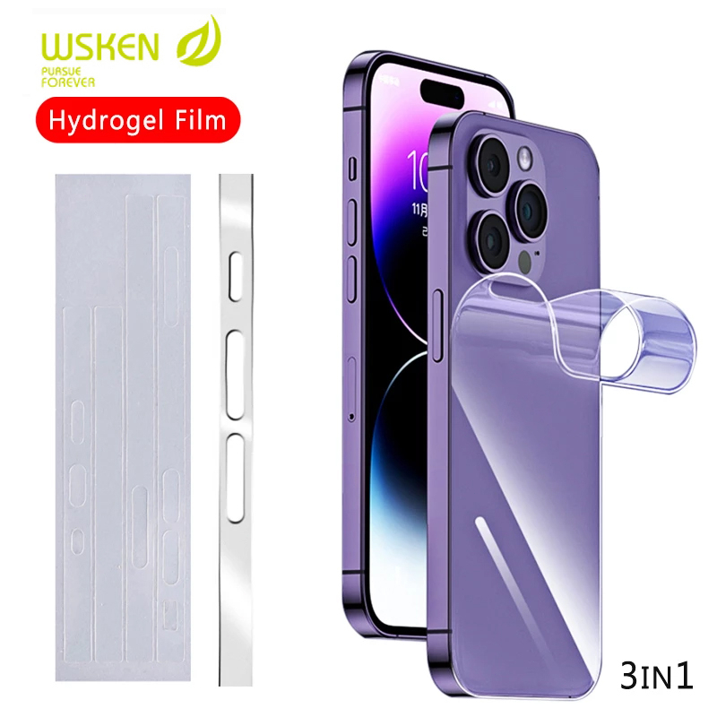 WSKEN Back Screen Protector ForIphone 14 13 12 Pro/Pro Max Back