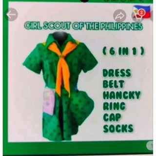 TRUE LIANCO'S GIRLSCOUT OF THE PHILIPPINES UNIFORM/ TYPE A&B/SET