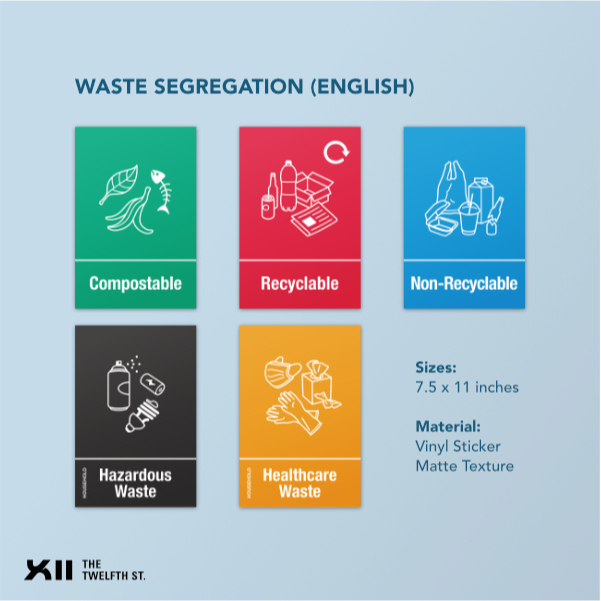 Shop garbage segregation label for Sale on Shopee Philippines
