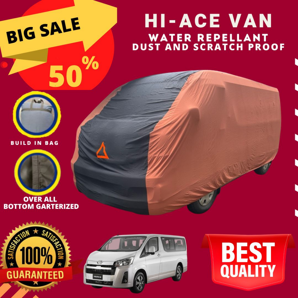 HIACE VAN CAR COVER HIGH QUALITY WATER REPELLANT, SCRATCH, AND DUST