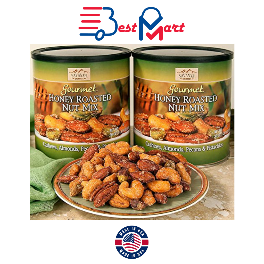 Savanna Orchards: Honey Roasted Nut & Pistachios 30 oz