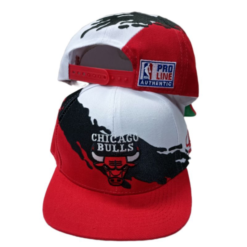 Logo Athletic NBA Pro Line Chicago Bulls Splash Vintage Cap Snaback Cap Shopee Philippines