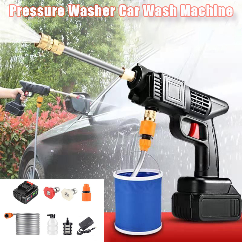 Portable Wireless Pressure Washer Car Wash Machine Power Spray Wash