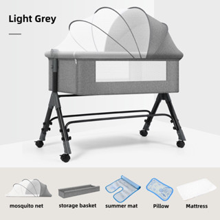 Grey best sale rocking crib