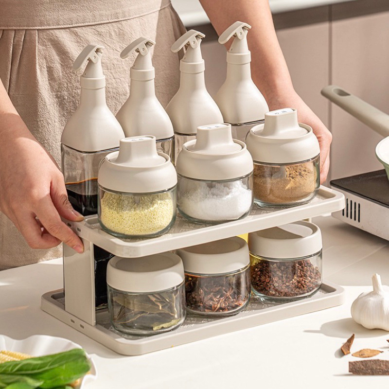 11pcs Seasoning Combination Set Light Luxury Seasoning Bottle Kitchen ...