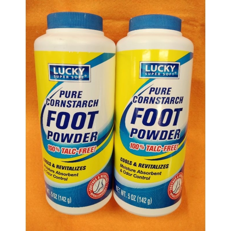 Lucky Foot Powder Pure Cornstarch 142g Shopee Philippines