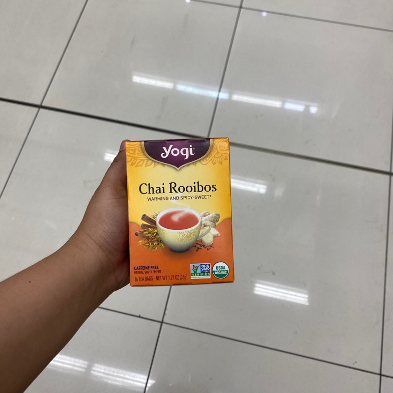 YOGI CHAI ROOIBOS (warming and spicysweet) 16 TEA BAGS 36g Shopee