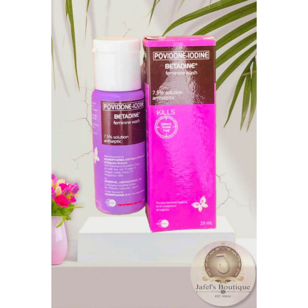 BETADINE® (PovidoneIodine) Antiseptic Feminine Wash 25mL Shopee