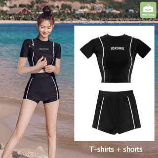 Shop swimsuit two piece sleeve for Sale on Shopee Philippines