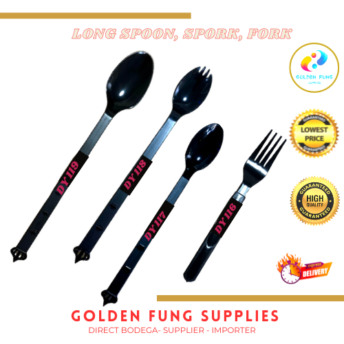 DISPOSABLE SPOON AND FORK (BLACK) Shopee Philippines