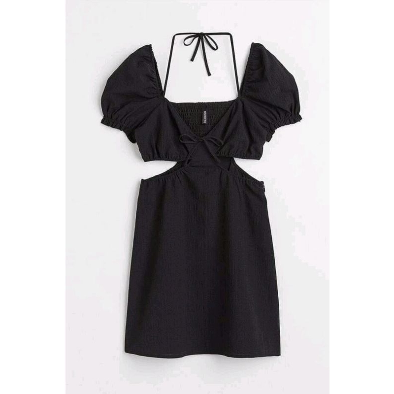princess polly baby blue dress Banana Republic Black Everywhere Pont Cut-Out Shift Dress main image 0