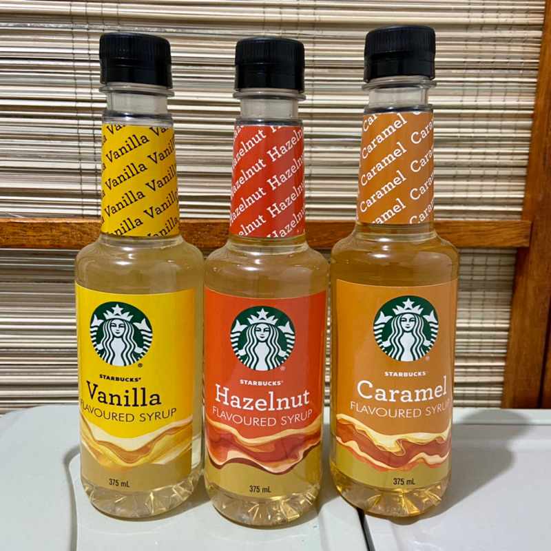Starbucks Flavoured Syrup (Vanilla, Caramel and Hazelnut) Shopee Philippines