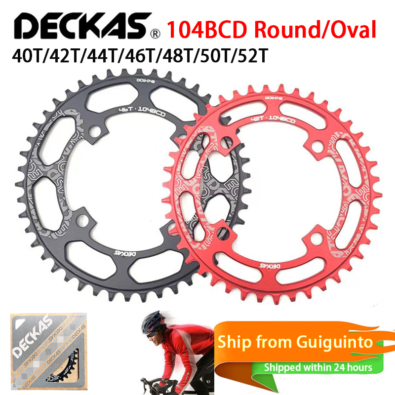 Deckas 104BCD Chainring Round Oval Narrow Wide Chainring MTB Mountain ...