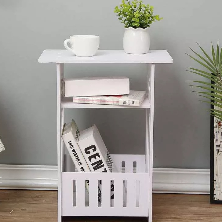 Side Table Bedroom Bedside Table Room Desk Furniture Square Coffee ...