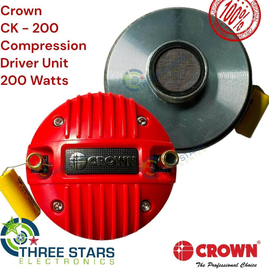 Crown CK-200 Compression Driver Unit 200watts 8ohms Tweeter