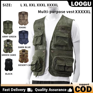 LOOGU Outdoor Multi Pockets Fishing Vest Photography Camouflage Quick Dry  Waistcoat