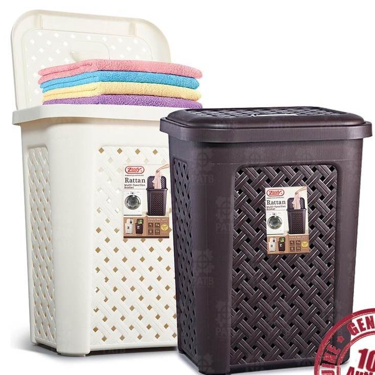 LAUNDRY BASKET Rattan Multi-function plastic basket (ZOOEY BRAND ...