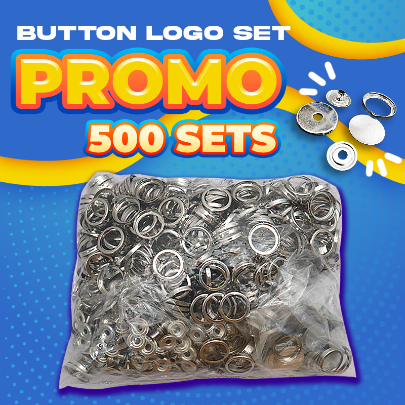 Promo 500pcs set ID Making Accessories Button Logo Set 1/2inch & 3 ...