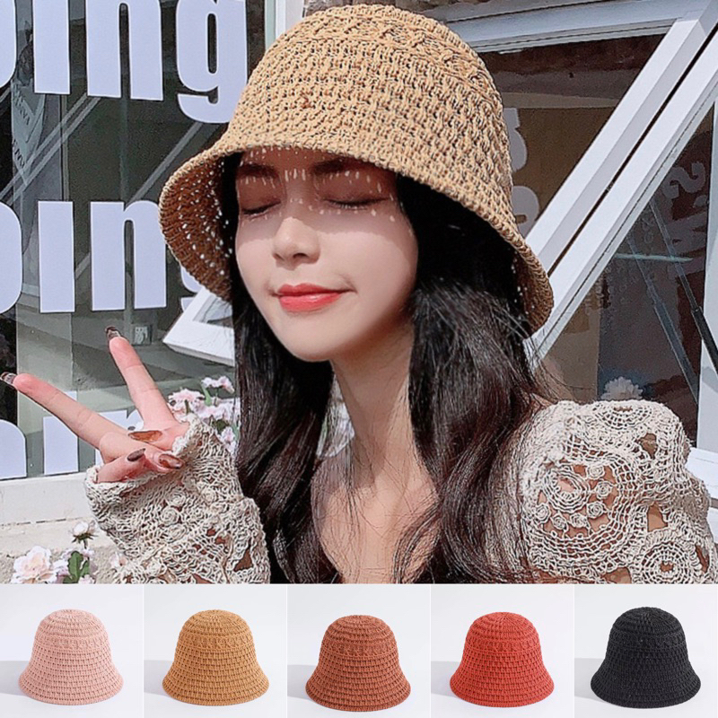 RAINBOWCO Straw Hat Summer Hat Beach Hat For Women Shopee Philippines
