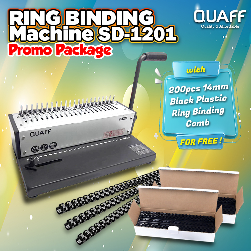 (Binding Machine Promo Package) QUAFF Ring Binder Machine SD1201 A4