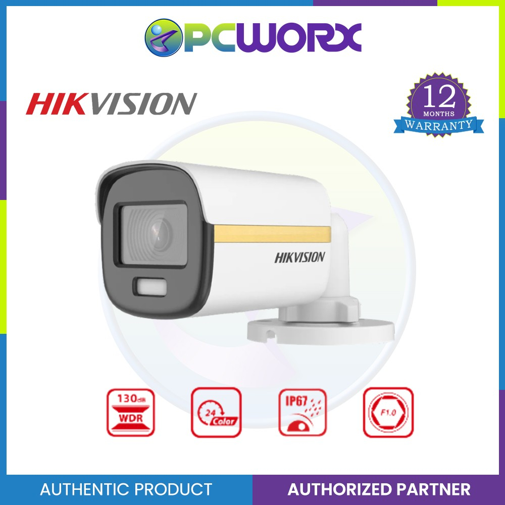 Hikvision Ds 2ce10df3t Pf 3 6mm 2mp Colorvu Fixed Mini Bullet Camera